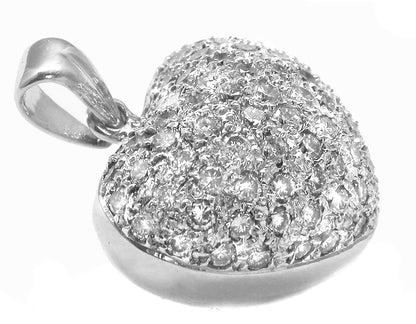 2.00ct Diamond Bombe Heart Pendant