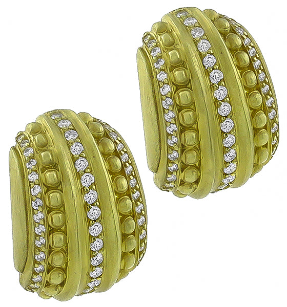2.00ct Diamond Gold Earrings