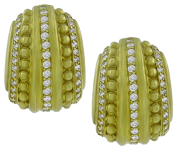 2.00ct Diamond Gold Earrings