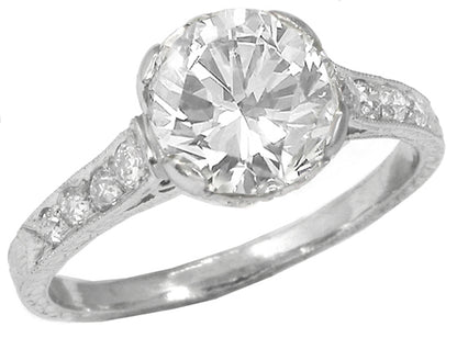 2.00ct Diamond Platinum Engagement Ring