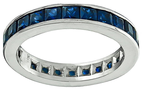 2.00ct Sapphire Eternity Wedding Band