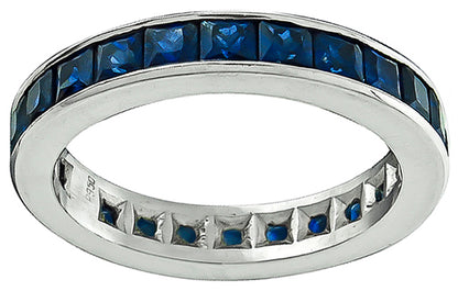 2.00ct Sapphire Eternity Wedding Band