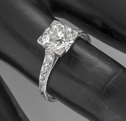 2.01ct Diamond Platinum Engagement Ring