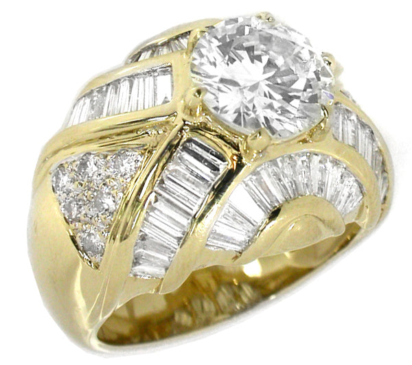 2.02ct Round  Diamond Gold Ring