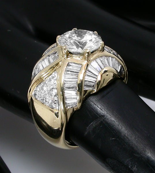 2.02ct Round  Diamond Gold Ring