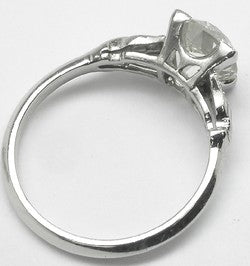 2.03ct Edwardian Platinum Diamond Engagement Ring