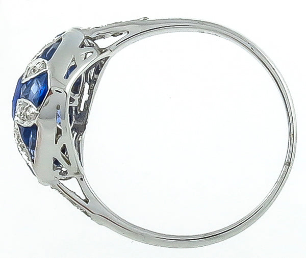 2.05ct Sapphire 0.20ct Diamond Ring