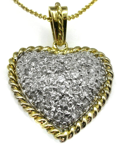 2.10ct Diamond Heart Necklace
