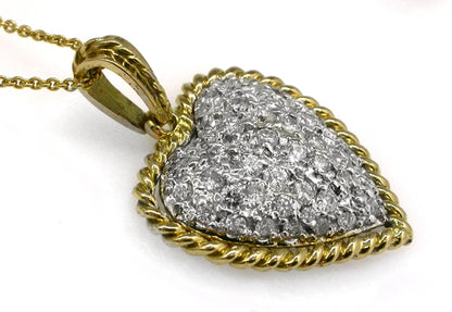2.10ct Diamond Heart Necklace