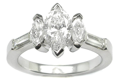 2.10ct T.W. Diamond 18k White Gold Engagement Ring