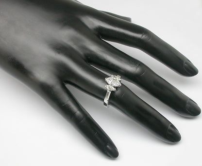 2.10ct T.W. Diamond 18k White Gold Engagement Ring