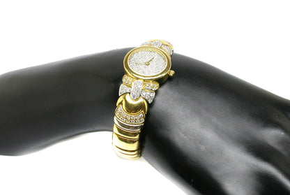 2.15ct Diamond 18k Yellow & White Gold Watch