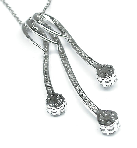 2.20ct Diamond 14k Gold Slide Pendant