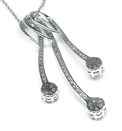 2.20ct Diamond 14k Gold Slide Pendant