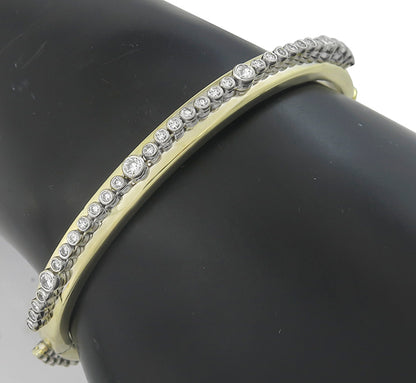 2.20ct Diamond Gold Bangle