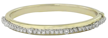 2.20ct Diamond Gold Bangle