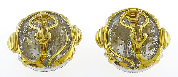 2.20ct Diamond Gold Earrings