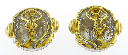 2.20ct Diamond Gold Earrings