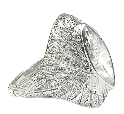 2.20ct Marquise Cut Platinum Ring