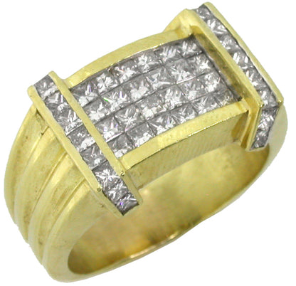 2.20ct Princess Cut Diamond Gold Ring