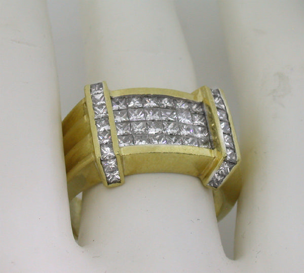 2.20ct Princess Cut Diamond Gold Ring