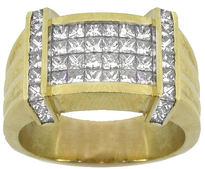 2.20ct Princess Cut Diamond Gold Ring