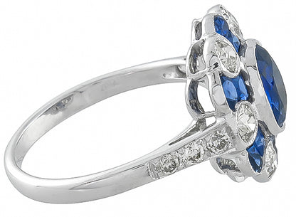 2.20ct Sapphire 0.80ct Diamond Ring