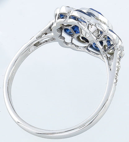 2.20ct Sapphire 0.80ct Diamond Ring