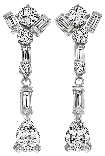 2.25ct Diamond Drop Earrings