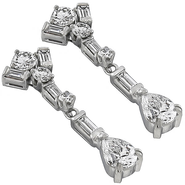 2.25ct Diamond Drop Earrings