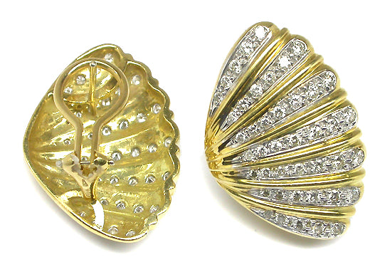 2.25ct Diamond Gold Earrings