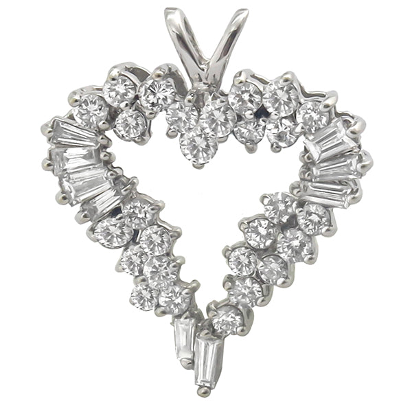 2.25ct Diamond Open Heart Pendant