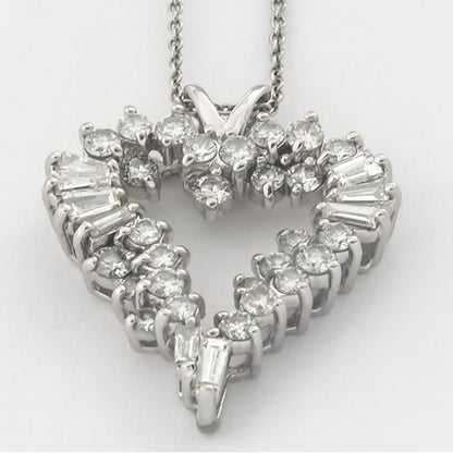 2.25ct Diamond Open Heart Pendant