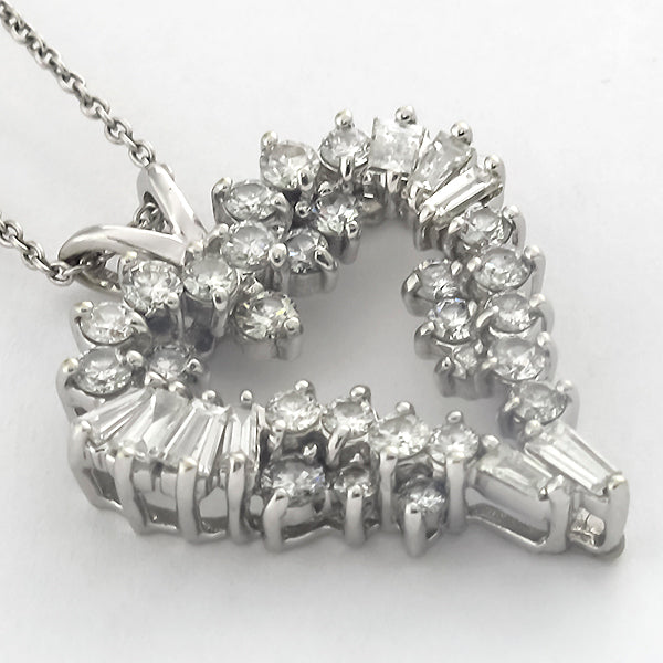 2.25ct Diamond Open Heart Pendant