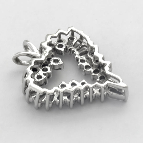 2.25ct Diamond Open Heart Pendant