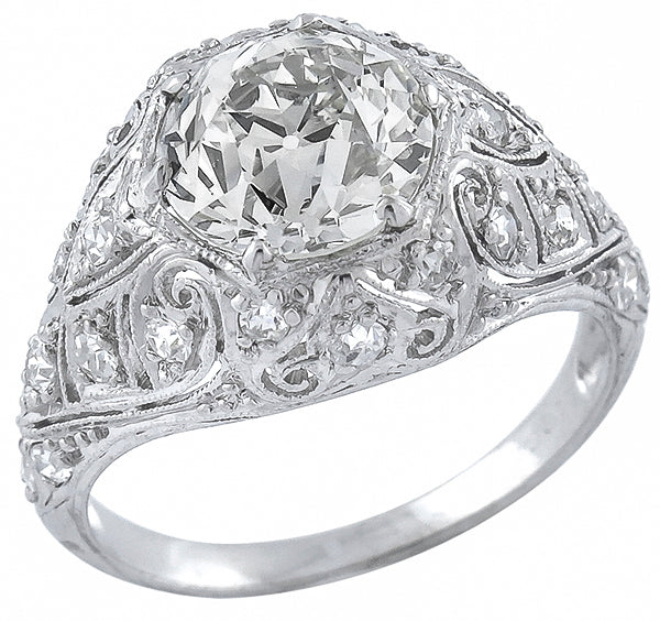 2.26ct Diamond PLatinum Engagement Ring
