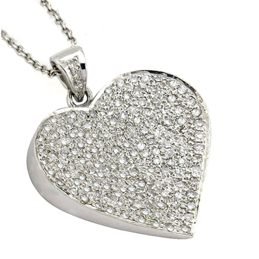 2.30ct Diamond Heart Pendant