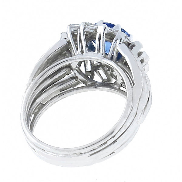 2.36ct Sapphire 0.90ct Diamond Gold Ring