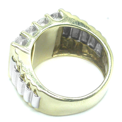 2.40ct Diamond Two Tone 14k Gold Ring