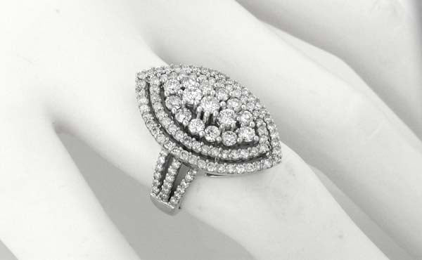 2.42ct Round Diamond Cluster Ring