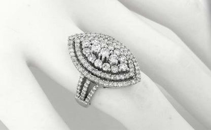 2.42ct Round Diamond Cluster Ring