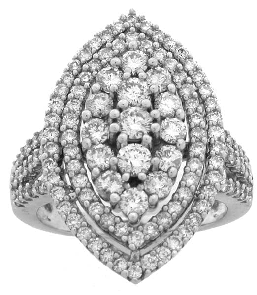 2.42ct Round Diamond Cluster Ring