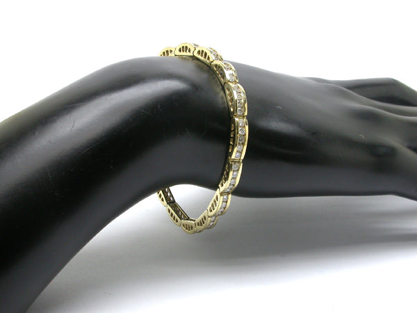 2.50ct Diamond 14k Yellow Gold Bracelet
