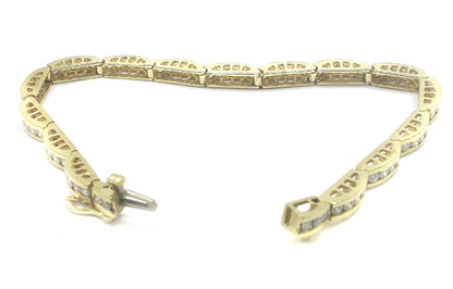 2.50ct Diamond 14k Yellow Gold Bracelet