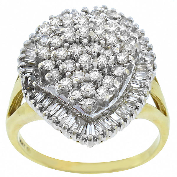 2.50ct Diamond Cluster Ring