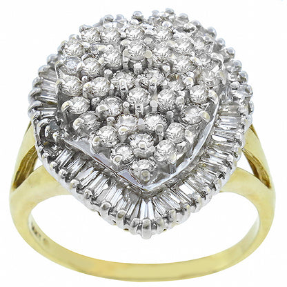 2.50ct Diamond Cluster Ring