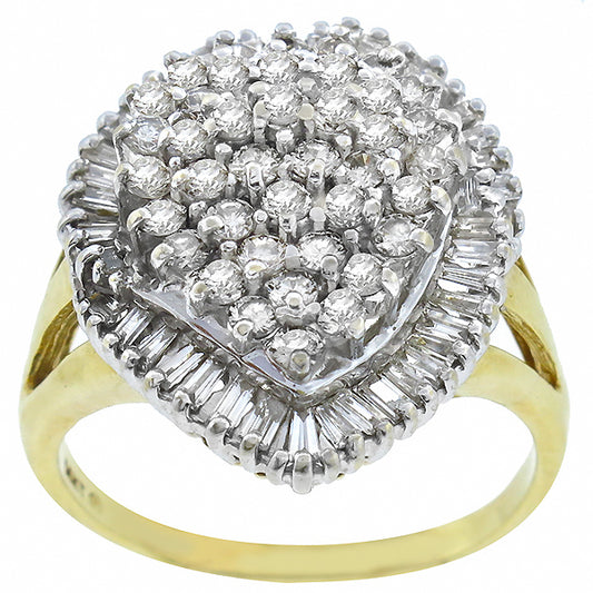 2.50ct Diamond Cluster Ring