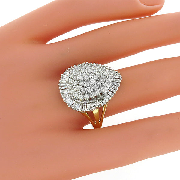 2.50ct Diamond Cluster Ring