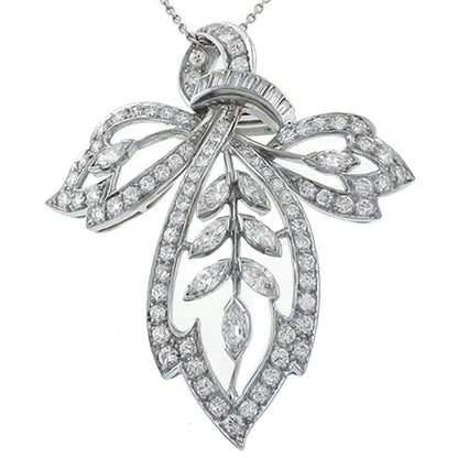 2.50ct  Diamond Floral Pin