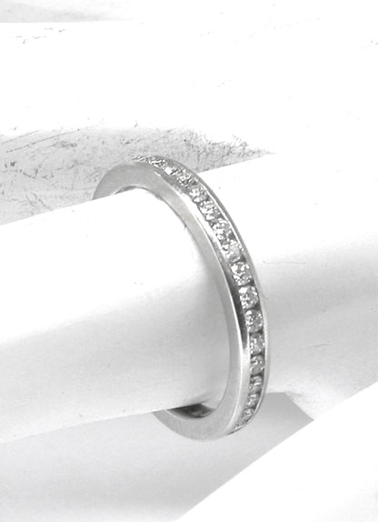 2.5mm Tiffany & Co.  1ct Diamond Eternity Platinum Wedding Band